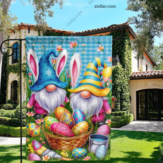 Adorable Easter Gnomes with Colorful Painted Eggs Spring Holiday Decor Gift