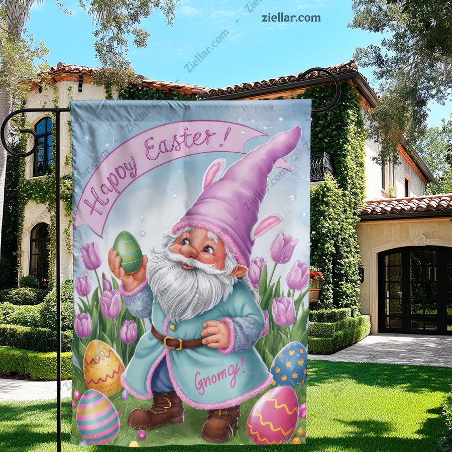 Adorable Easter Gnome with Pink Hat Spring Table Decor Holiday Home Accent