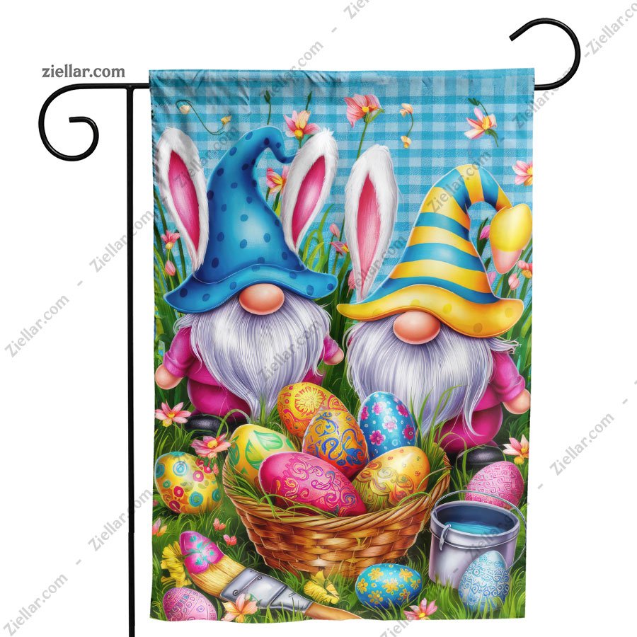 Adorable Easter Gnomes with Colorful Painted Eggs Spring Holiday Decor Gift