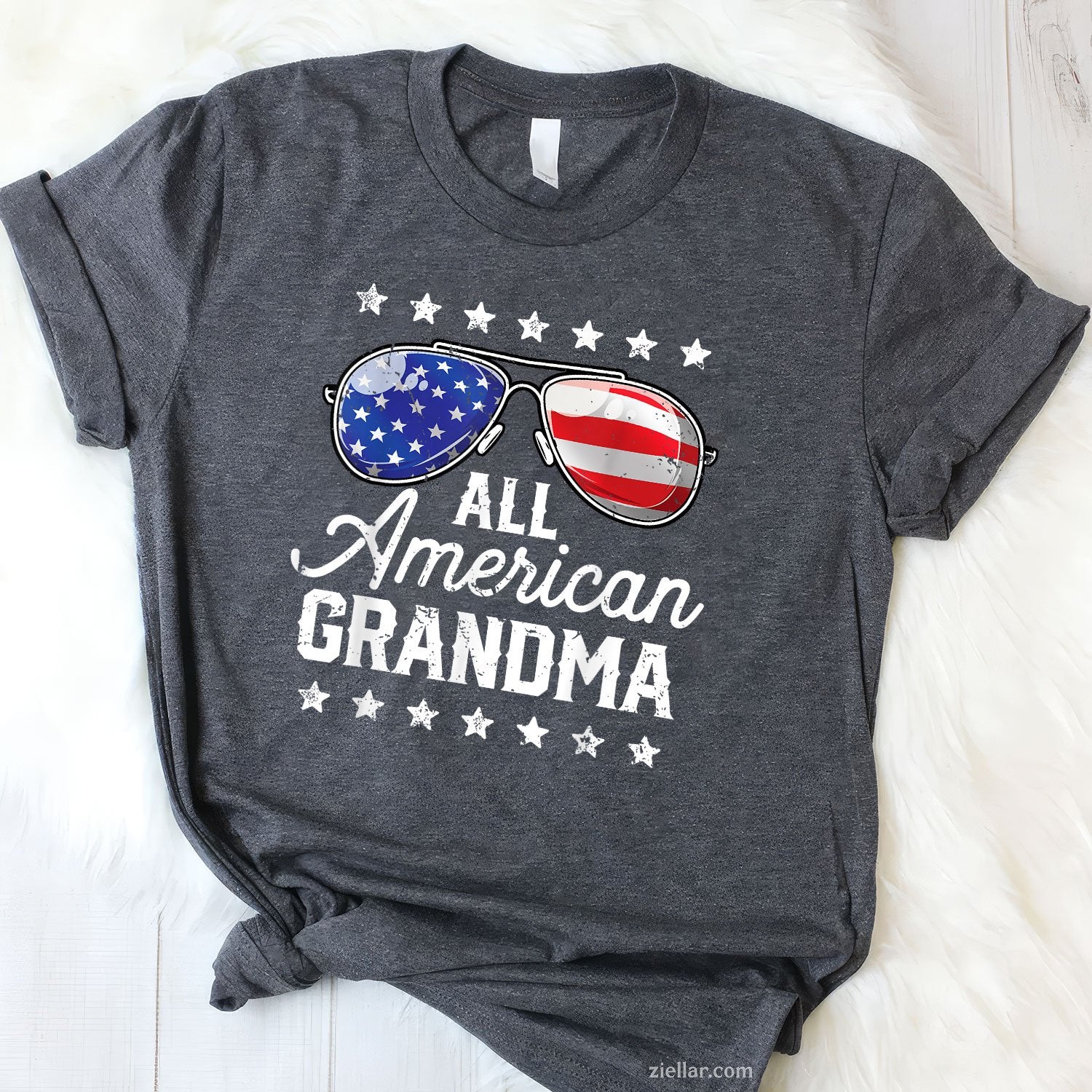 All American Grandma 4th of July Family Matching