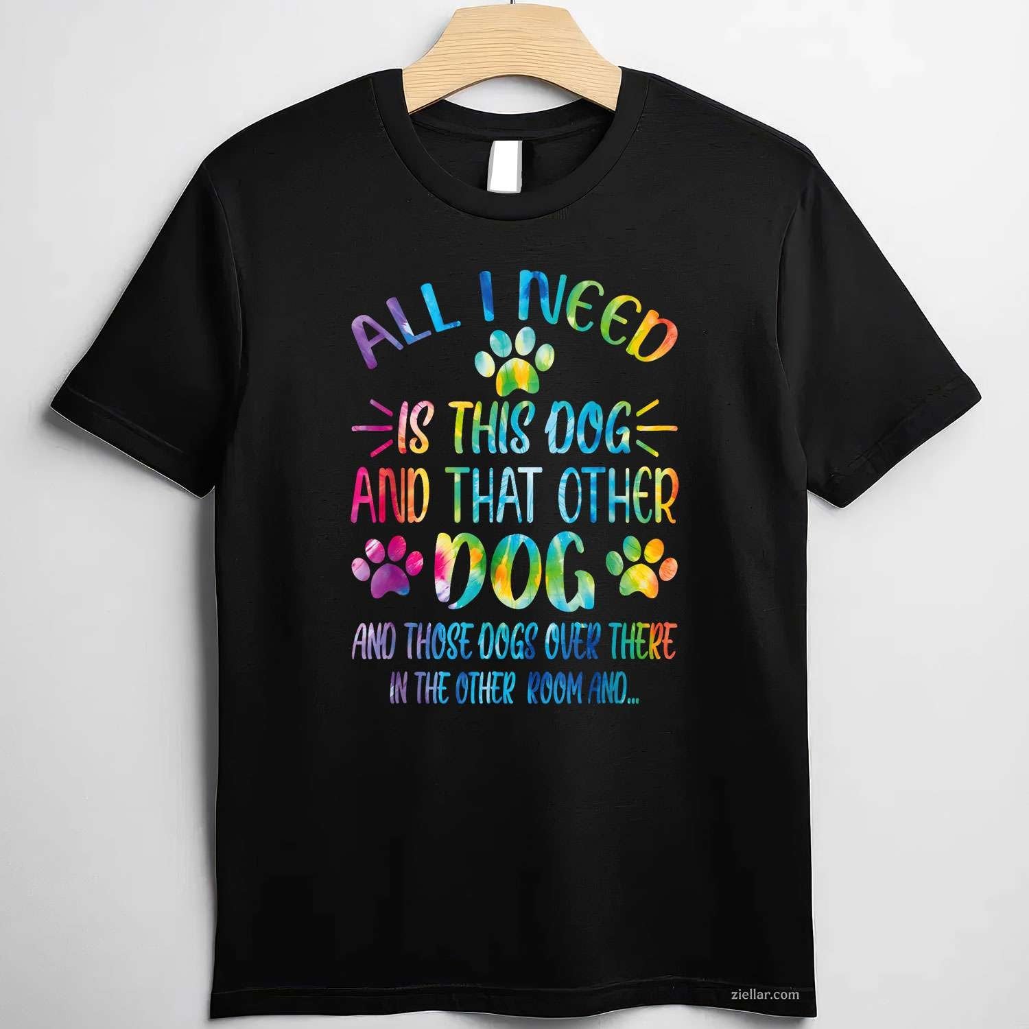 All I Need Is This Dog And That Other T-Shirt, Dog Lover Vintage Graphic Tee For Men Women Adults