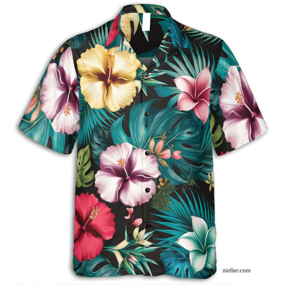 Aloha Floral Paradise Hawaiian Shirt and Tee, Unisex Vacation Shirt