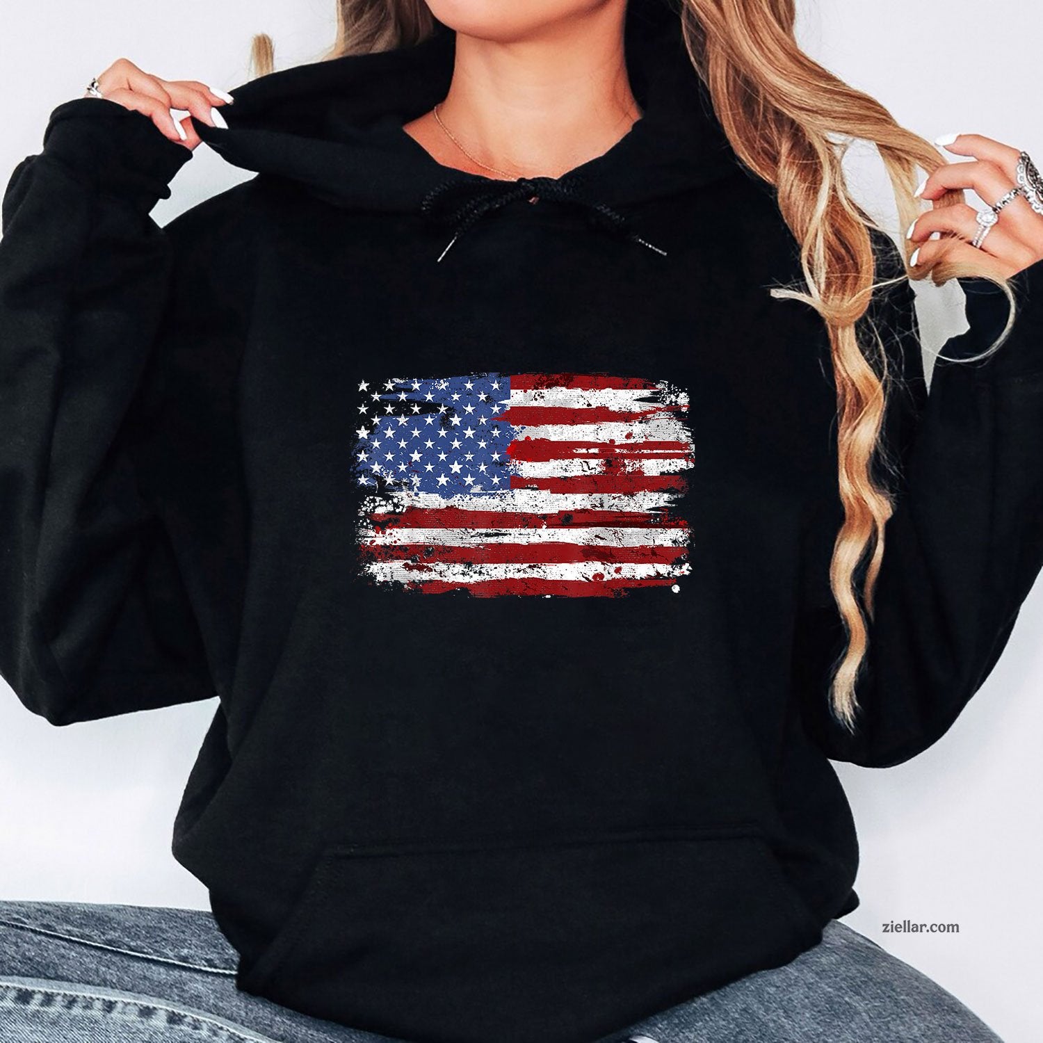American Flag USA United States of America US 4th July Hoodie Shirt