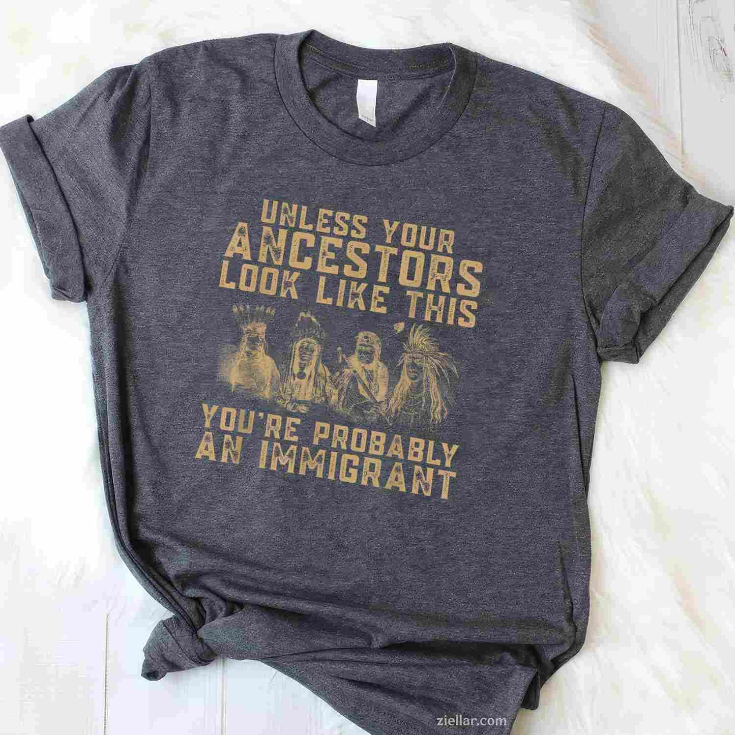 American Indian_ You'Re Probably An Immigrant T-Shirt And Tee For Adults