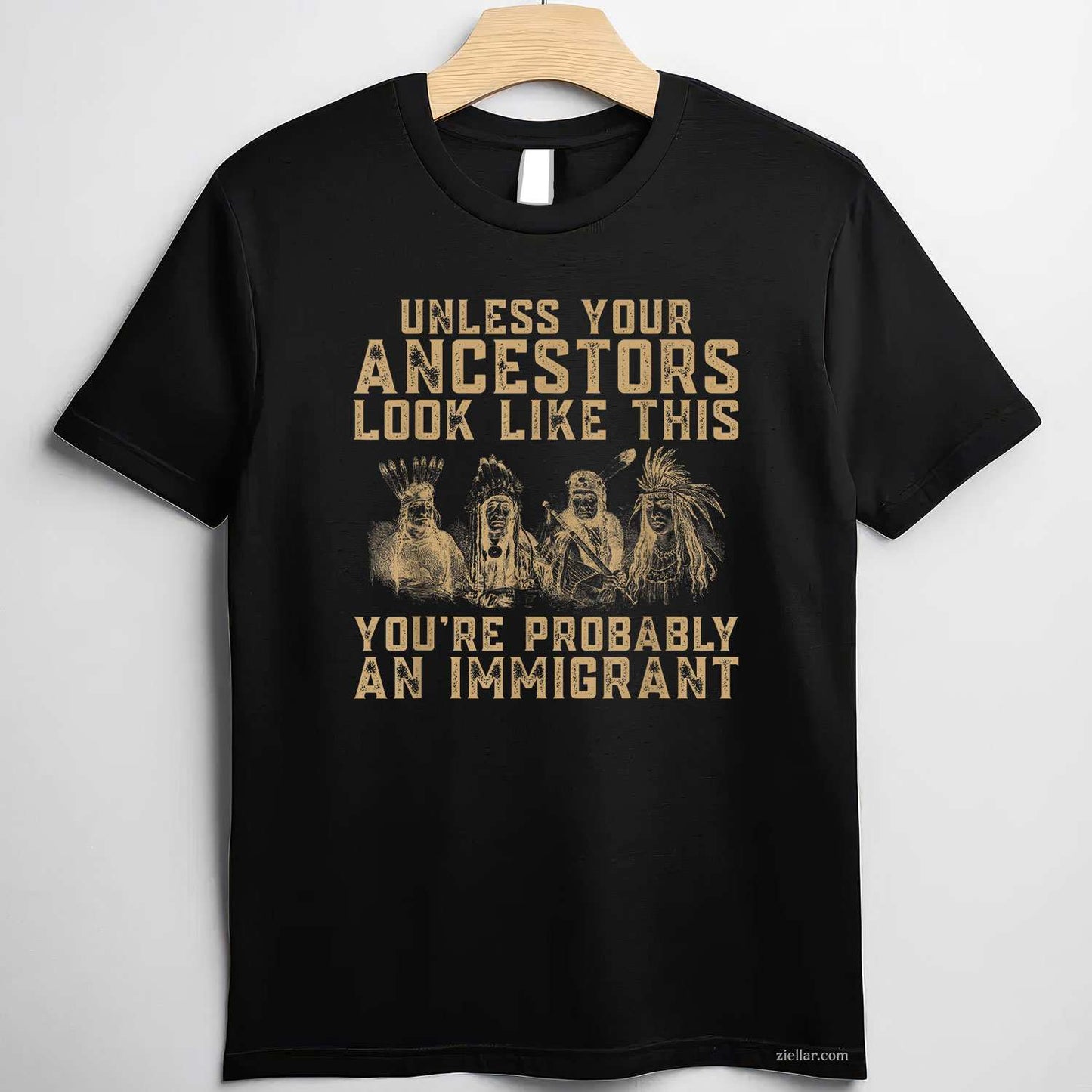 American Indian_ You'Re Probably An Immigrant T-Shirt And Tee For Adults
