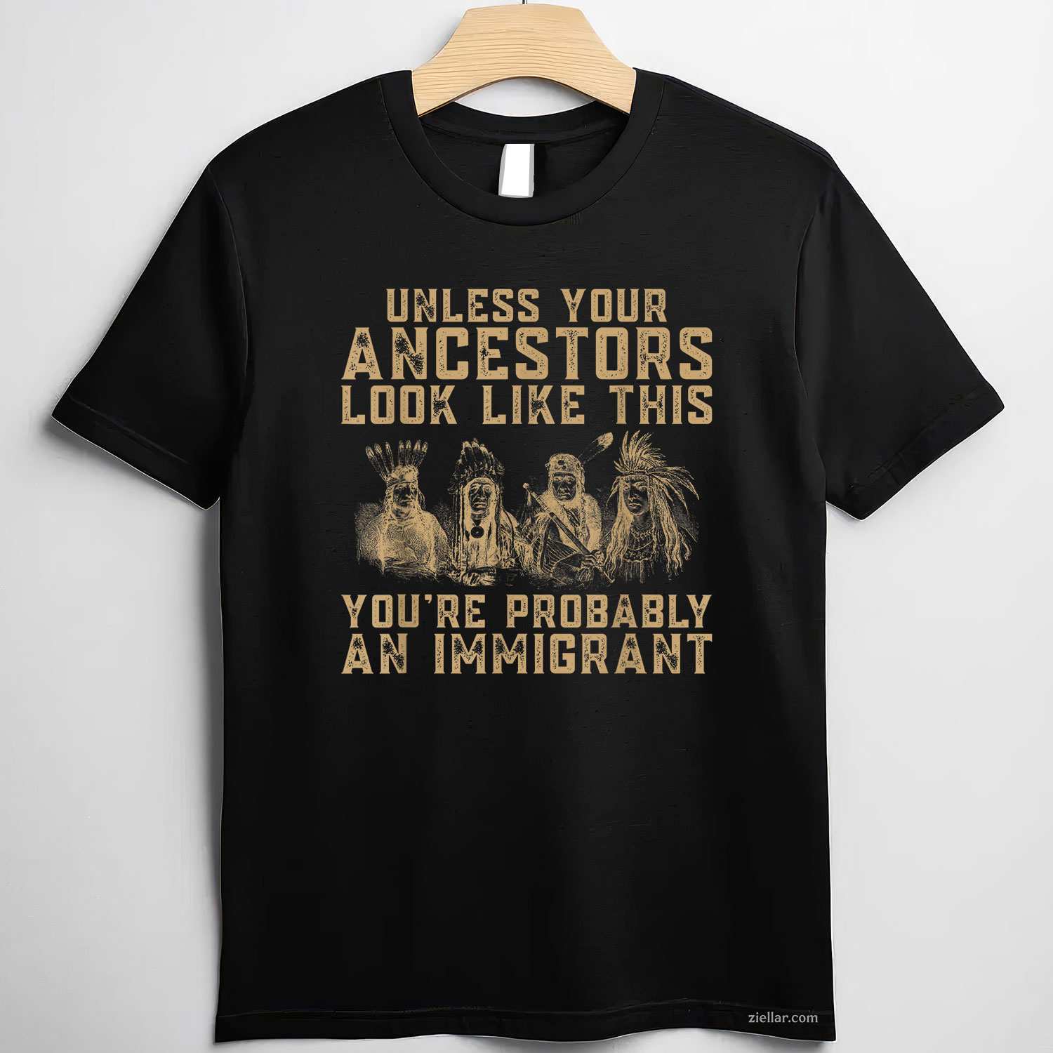 American Indian_ You'Re Probably An Immigrant T-Shirt And Tee For Adults