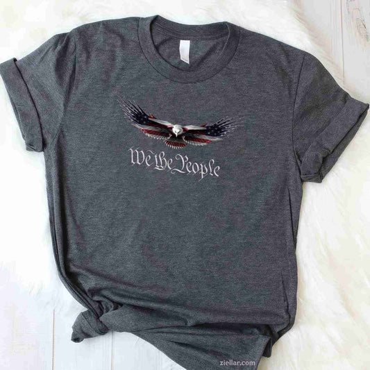 American Patriot Freedom Eagle USA Flag T-Shirt Tee T-Shirt Tee for Men Women Adults Unisex