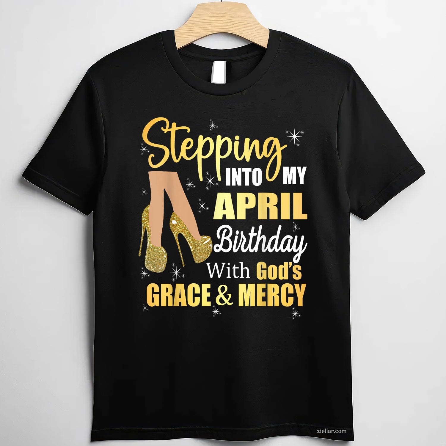 April Is My Birthday Month Tee and T-Shirt, Gift T-Shirt for Women Adults Born in April
