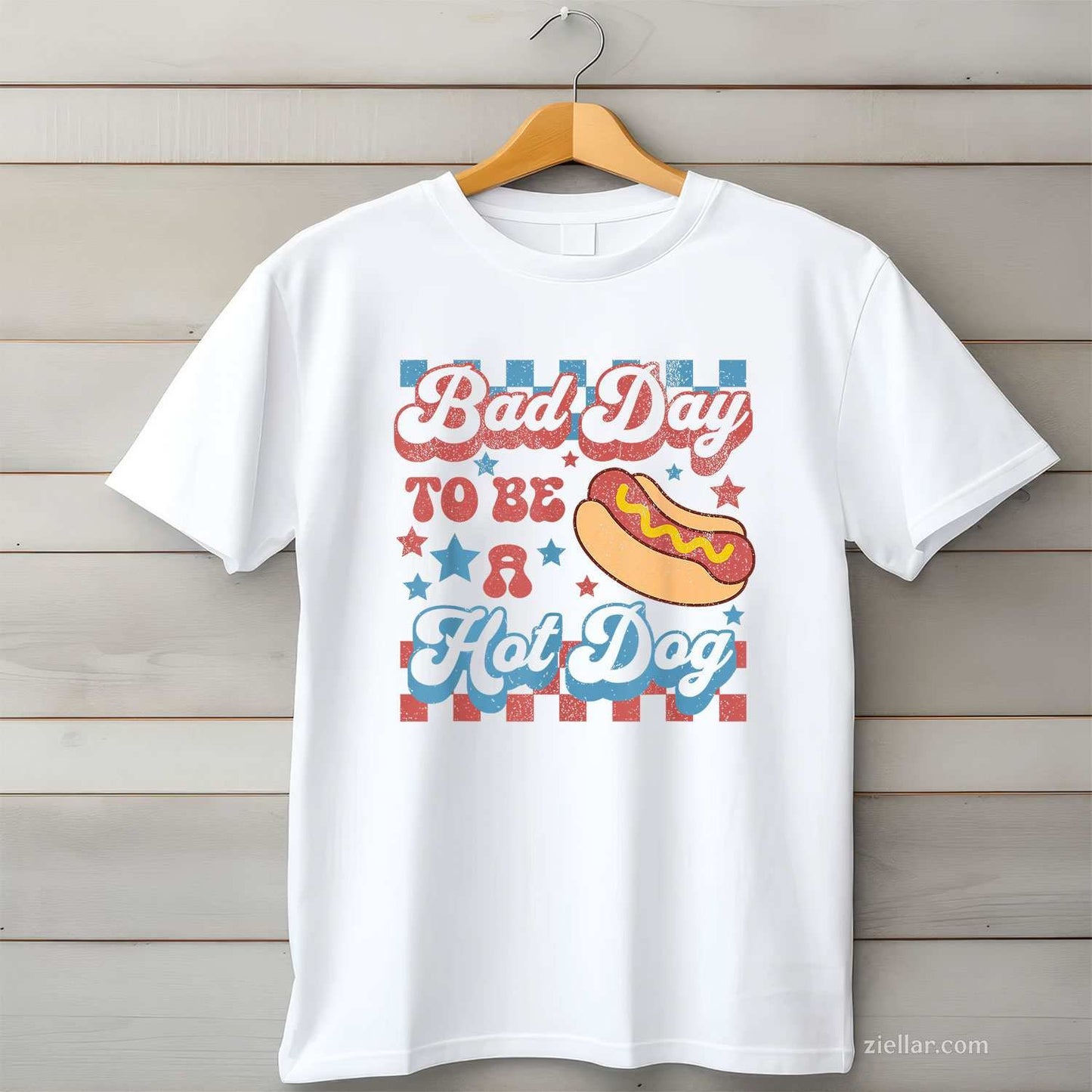 Bad Day To Be A Hot Dog Funny BBQ Grilling 4th Of July T-Shirt Tee for Men Women Adults Unisex