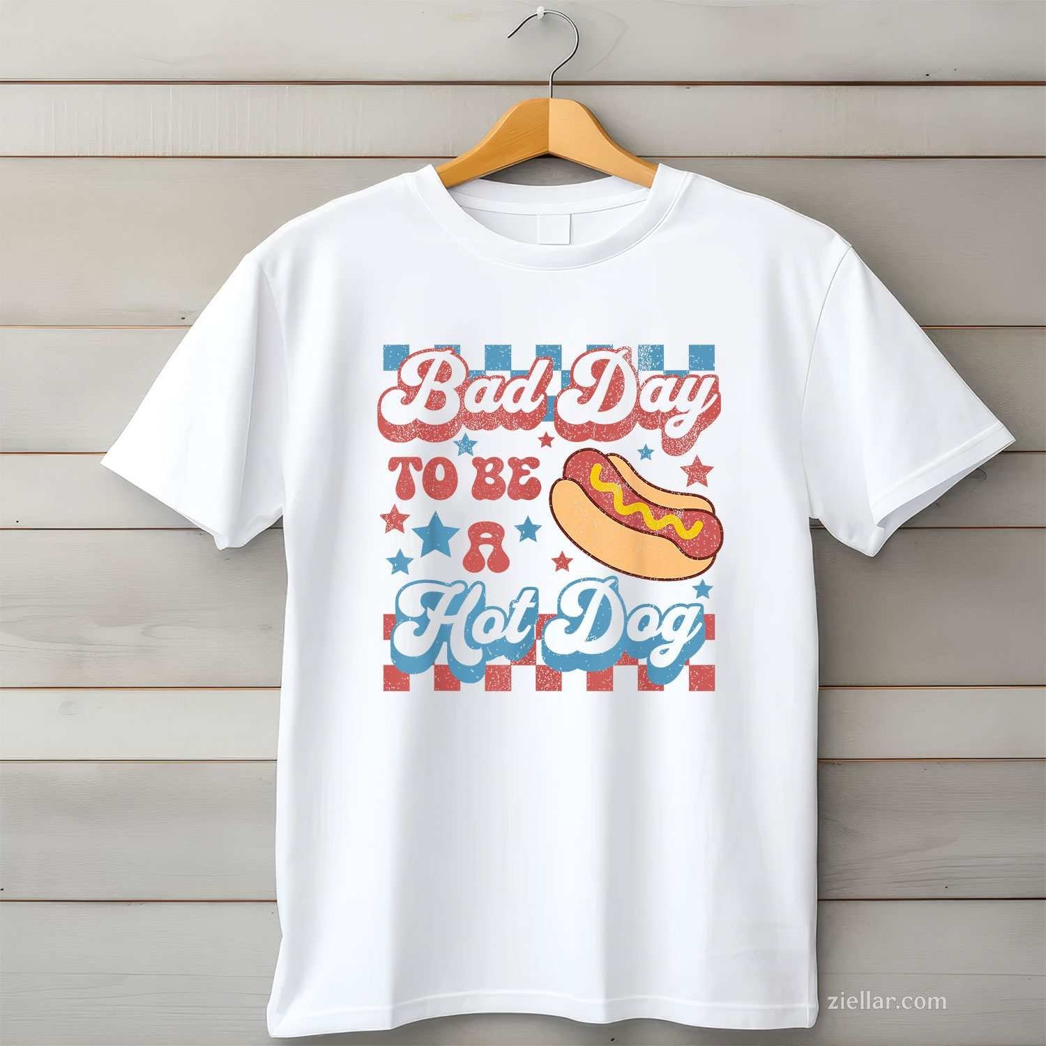 Bad Day To Be A Hot Dog Funny BBQ Grilling 4th Of July T-Shirt Tee for Men Women Adults Unisex