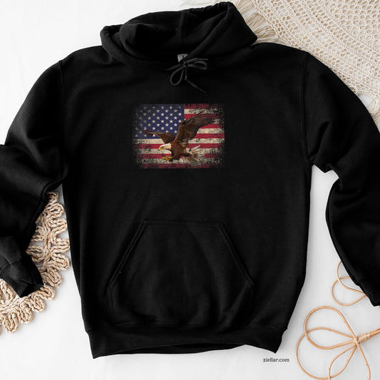 Bald Eagle 4th of July Christmas Gift American Flag Country Hoodie Shirt