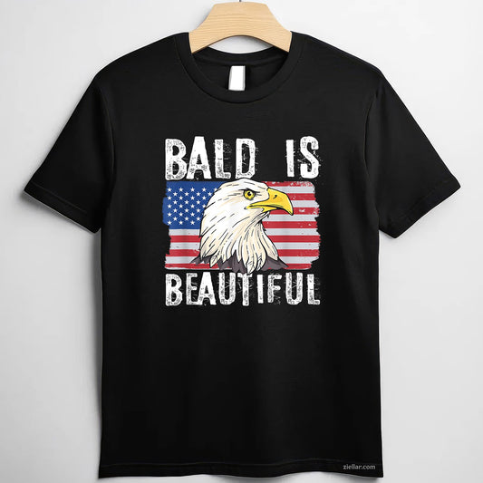 Bald Is Beautiful 4th of July Independence Day