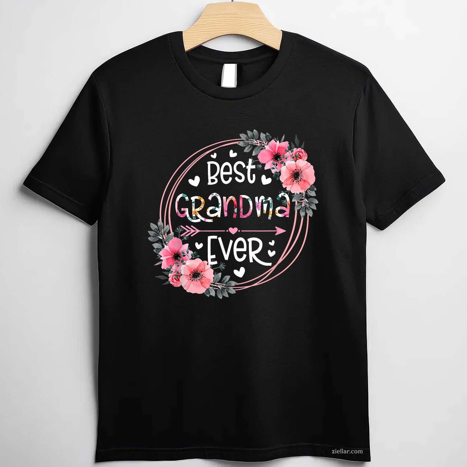 Best Grandma Ever Announcement Mothers Day Grandparents T-Shirt Tee for Men Women Adults Unisex