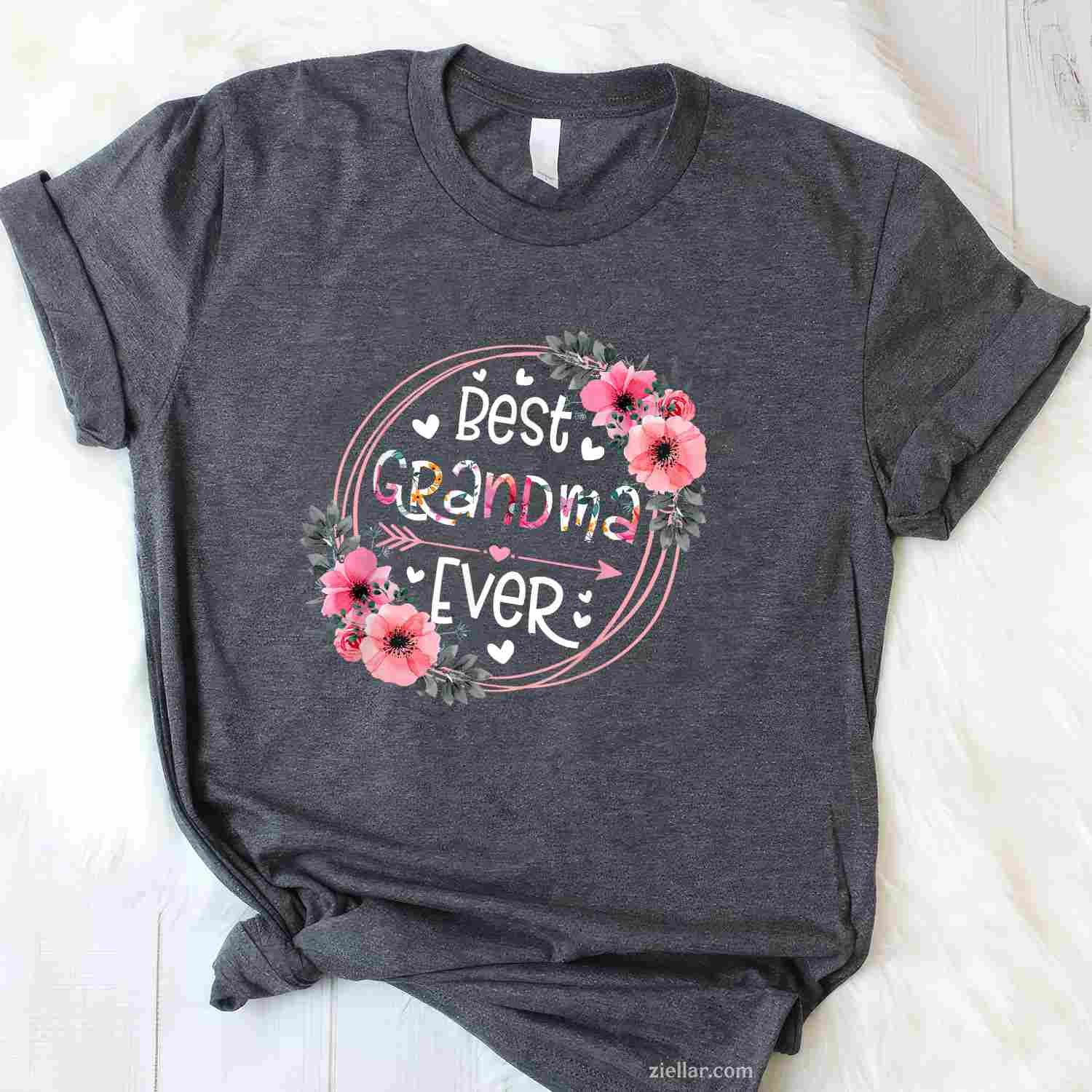 Best Grandma Ever Announcement Mothers Day Grandparents T-Shirt Tee for Men Women Adults Unisex