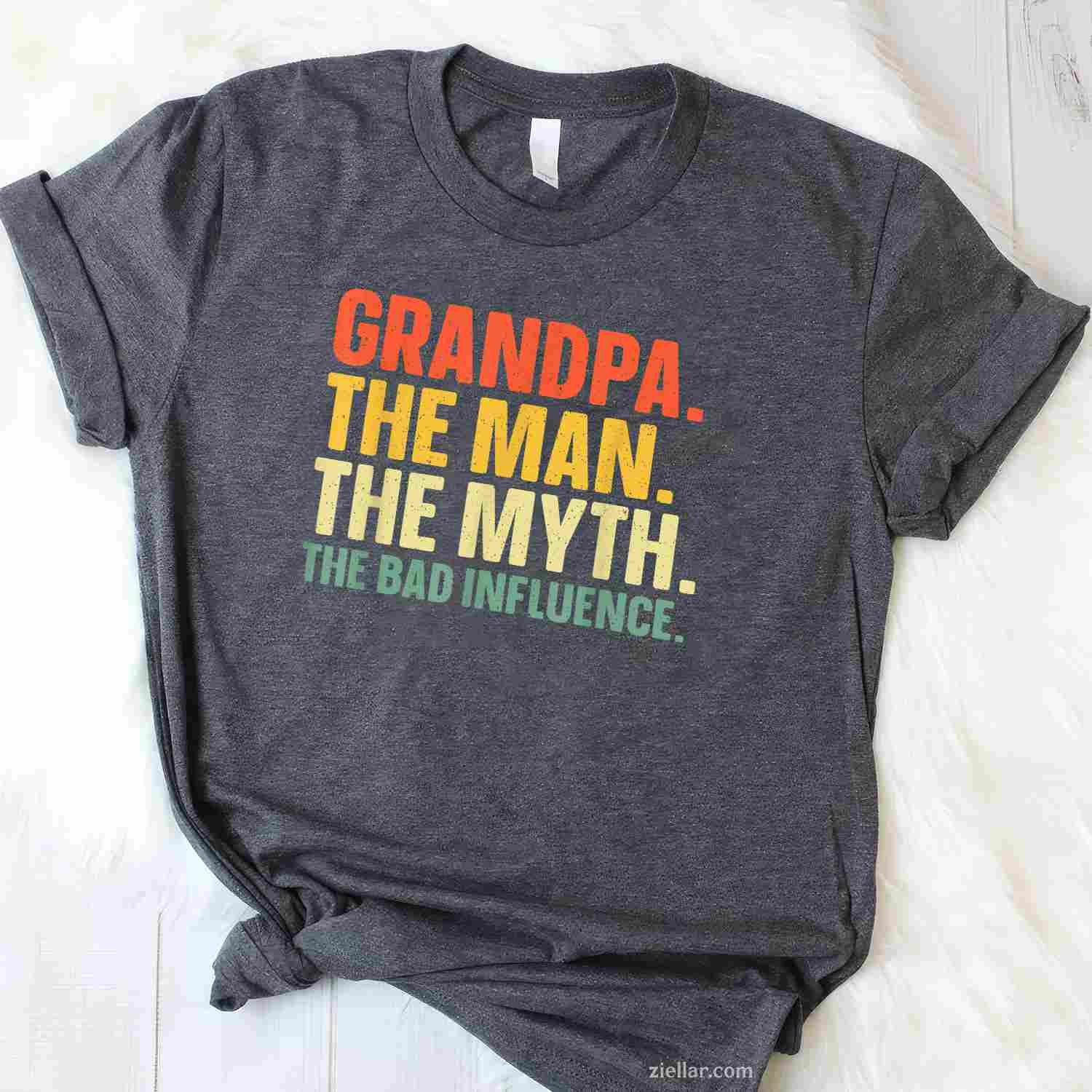 Best Grandpa Art For Men Dad Papa Grandparent Day Papaw Papi T-Shirt Tee