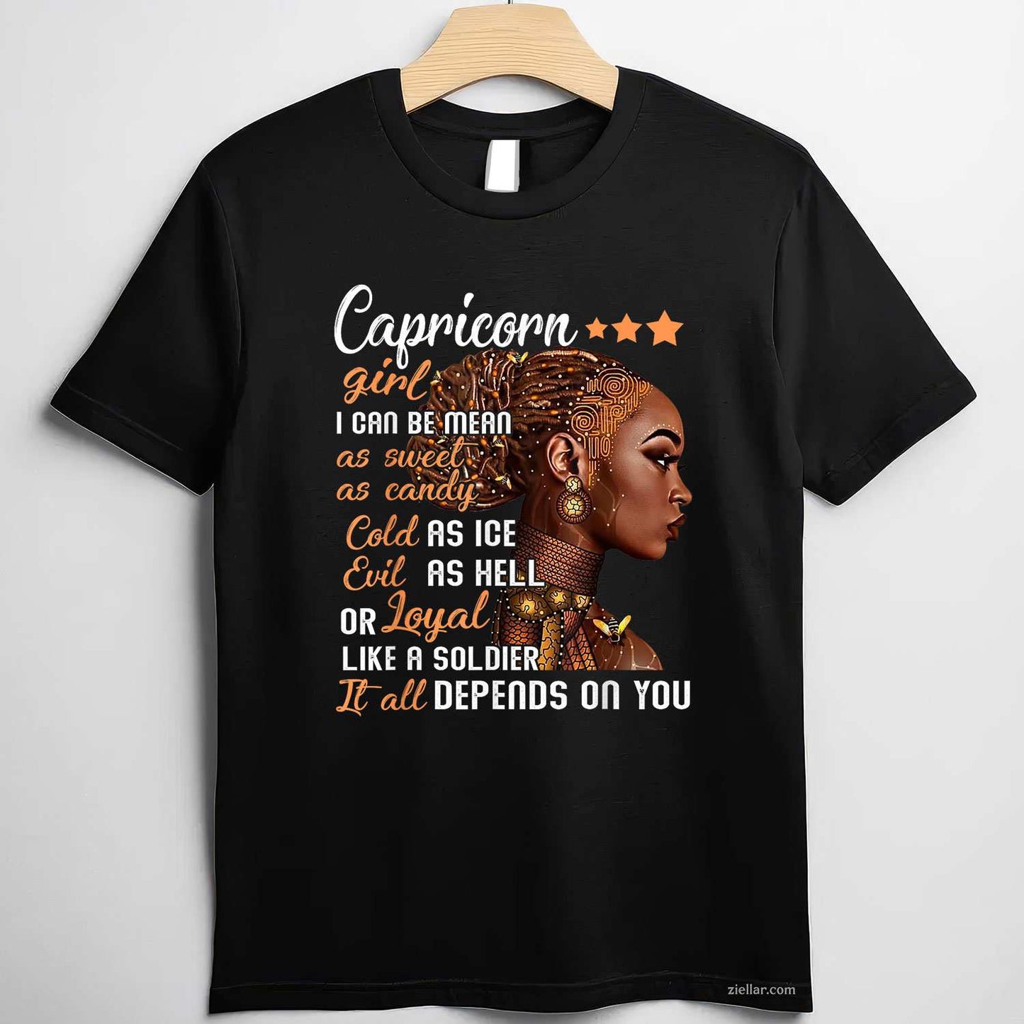 Birthday Gift Capricorn Girl December Or January Women T-Shirt_ Capricorn Zodiac Sign Astrology Tee For Her