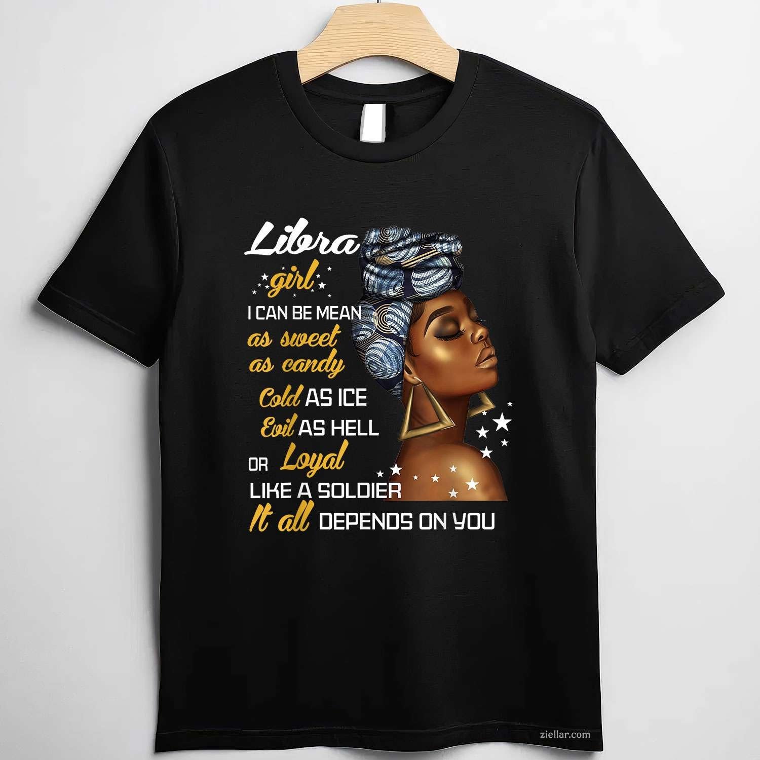 Birthday Gift Libra Girl September or October Women T-Shirt and Tee for Adults Men Women Unisex