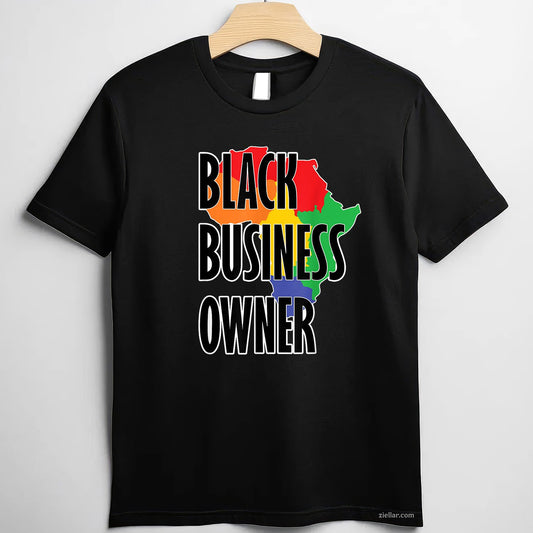 Black Business Owner Gift PanAfrican Juneteenth Celebration Tee