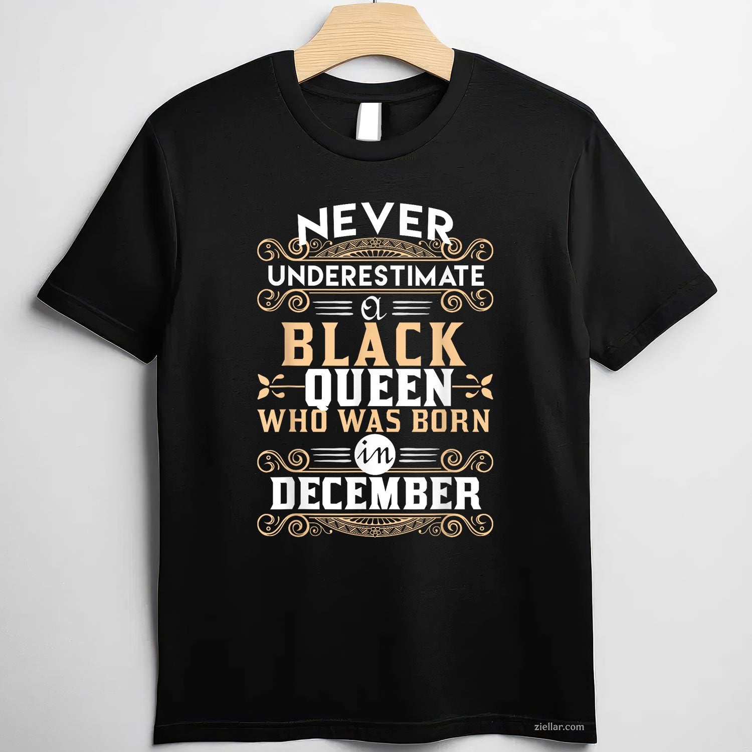 Black Queens Are Born in December Tee and T-Shirt, Birthday T-Shirt Gift for Women Adults