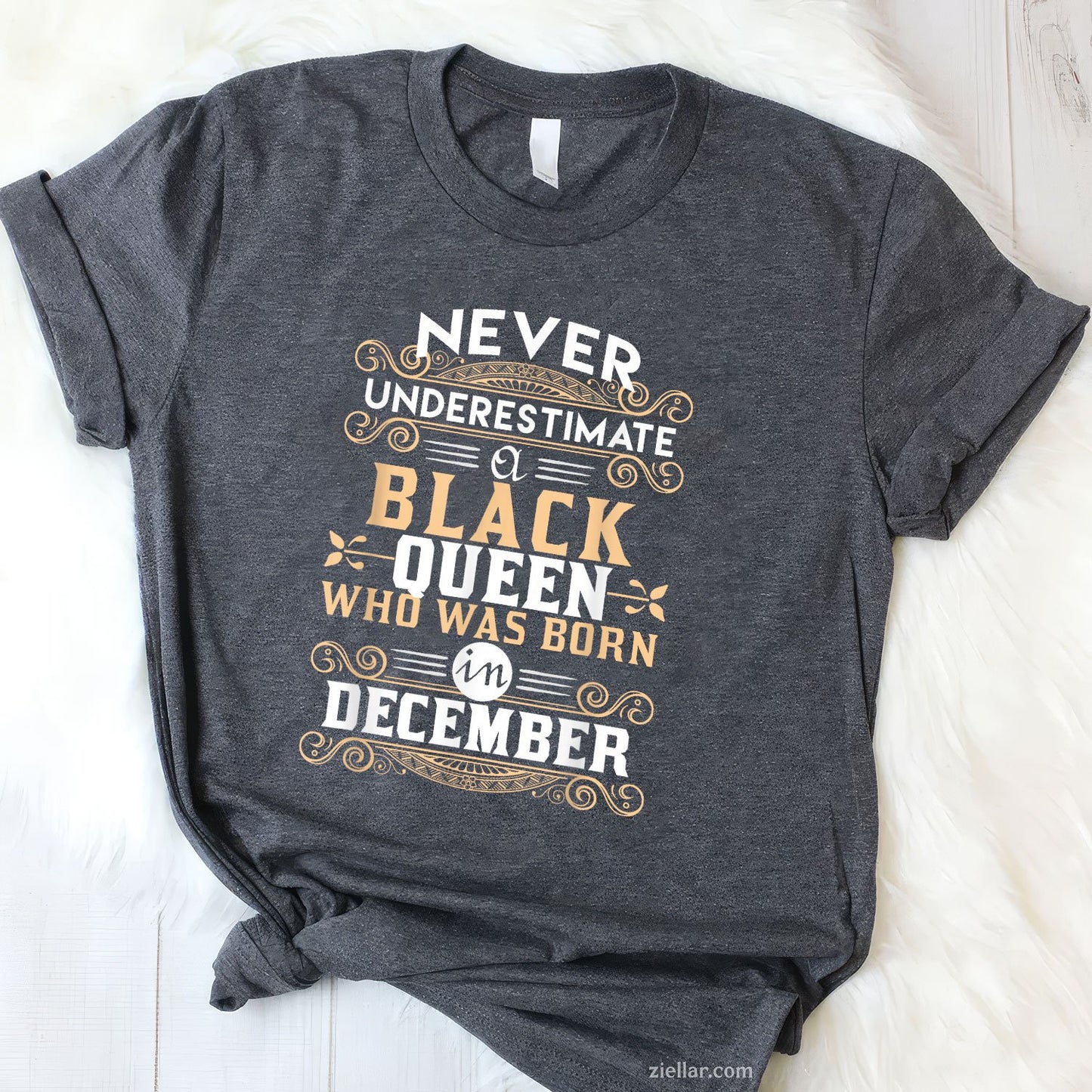 Black Queens Are Born in December Tee and T-Shirt, Birthday T-Shirt Gift for Women Adults