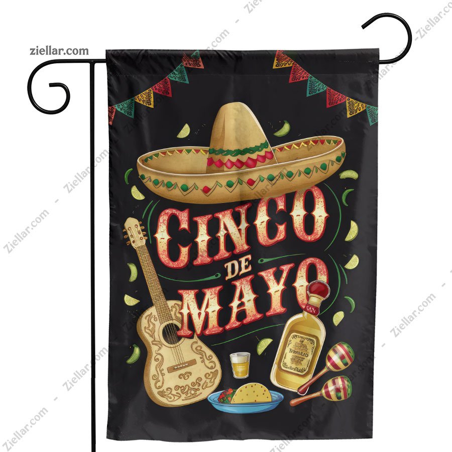 Bold and Vintage Mexican Celebration Poster Perfect for Fiesta Decorations