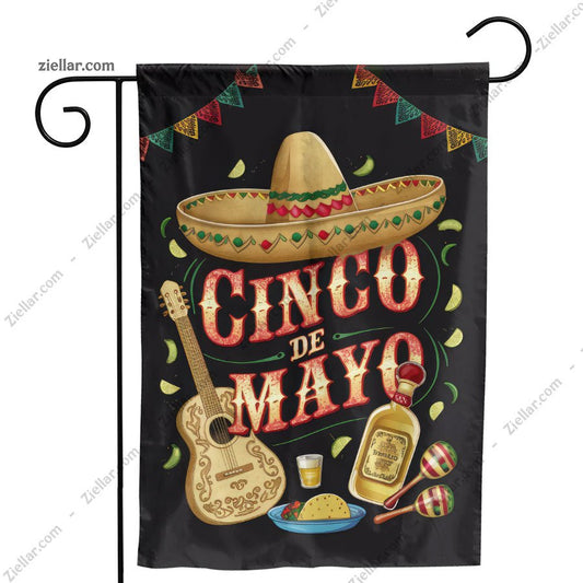 Bold and Vintage Mexican Celebration Poster Perfect for Fiesta Decorations