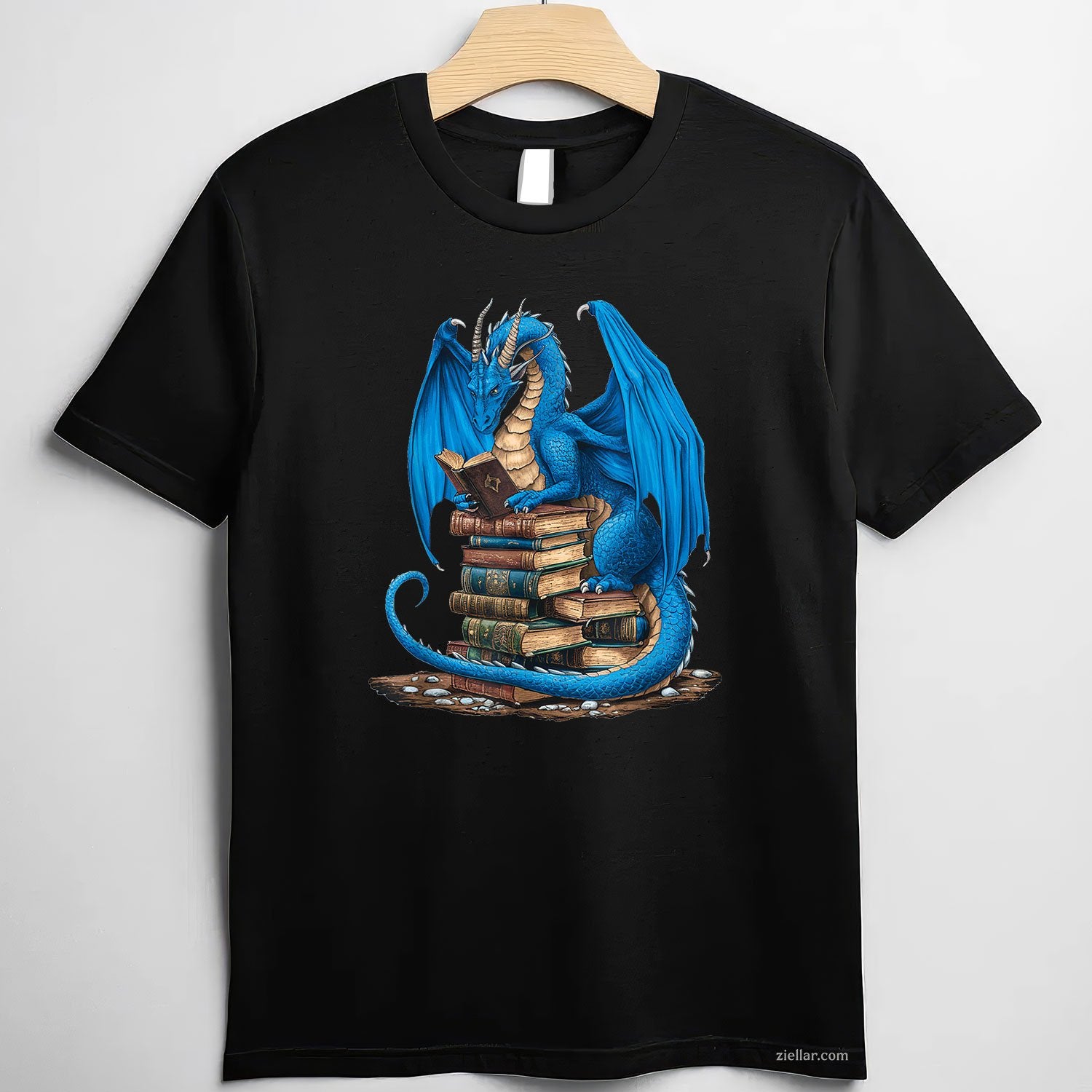 Book Lover Bookworm Reading Books Dragon T-Shirt
