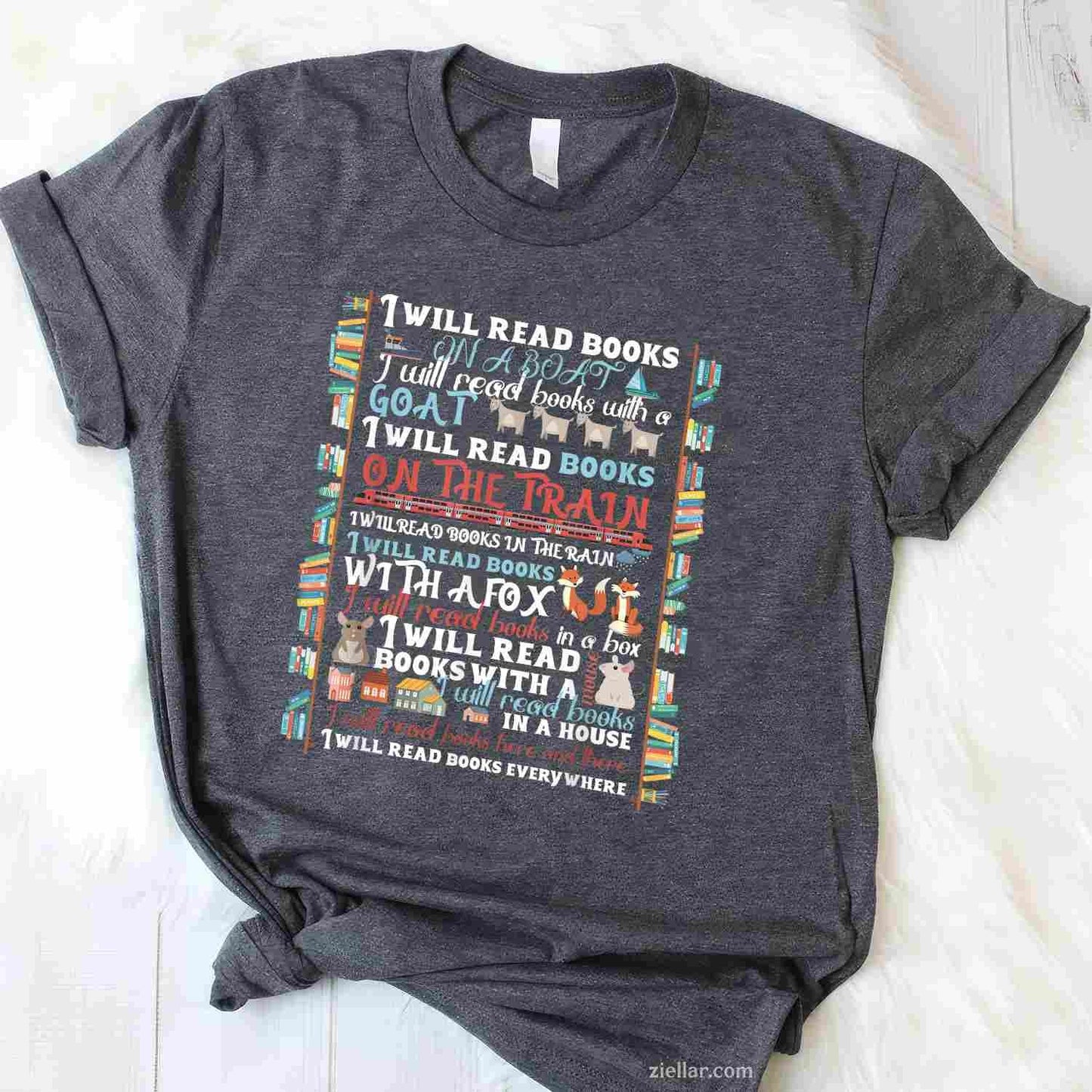Book Lover T-Shirt, Vintage Graphic Tee For Bookworm, Librarian, Bibliophile Adults