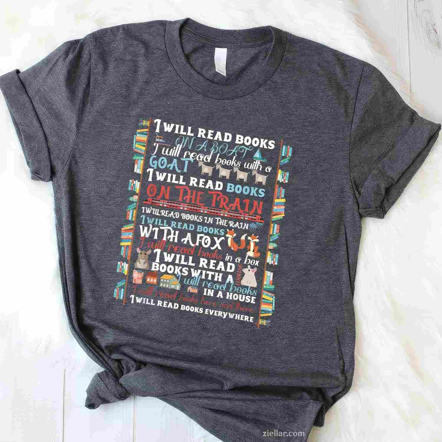 Book Lover T-Shirt, Vintage Graphic Tee For Bookworm, Librarian, Bibliophile Adults
