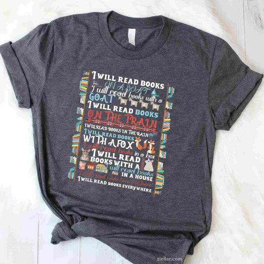 Book Lover T-Shirt, Vintage Graphic Tee For Bookworm, Librarian, Bibliophile Adults