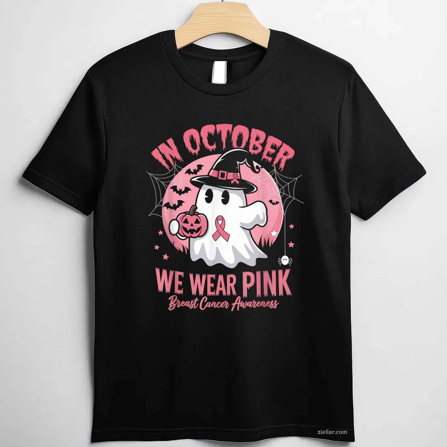 Breast Cancer s Women Halloween October Wear Pink Funny Graphic Tee and T-Shirt Gift for Adults Men Women Unisex