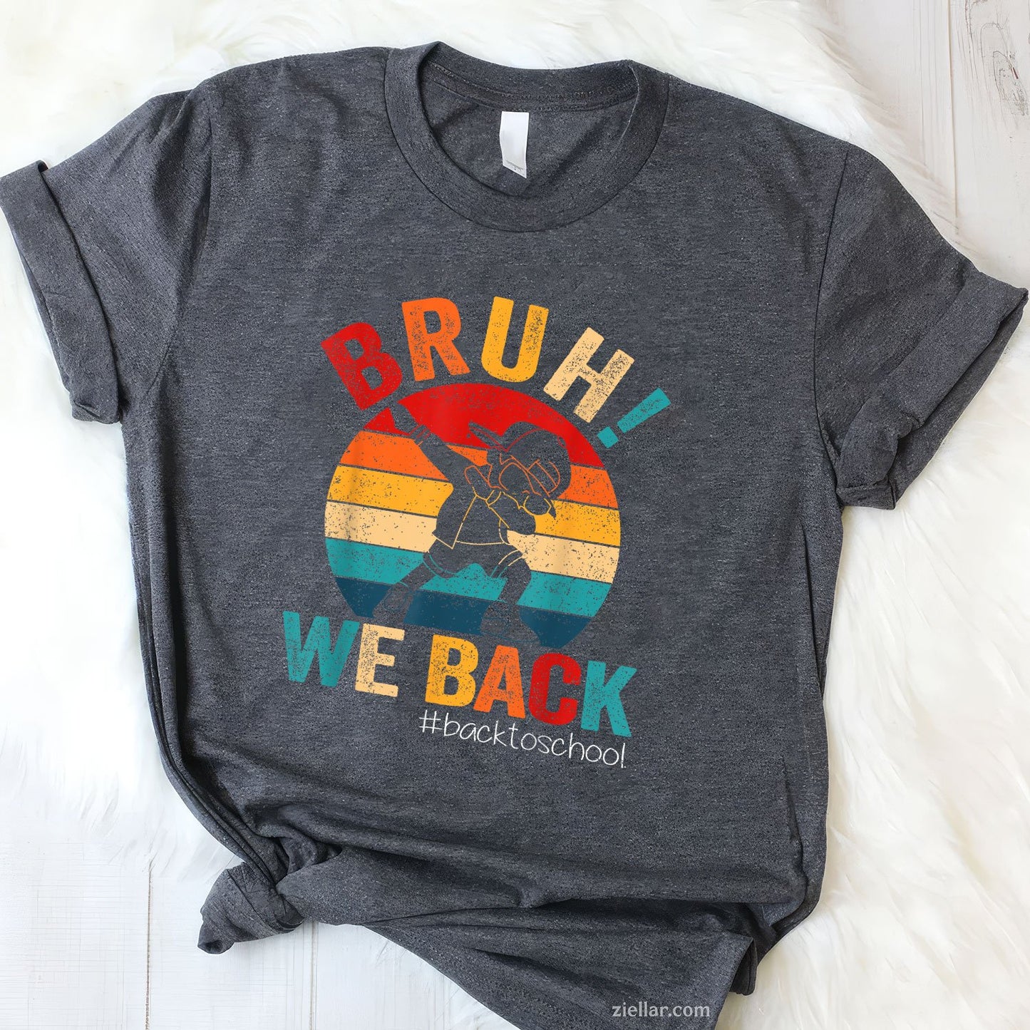 Bruh We Back Tee and T-Shirt, Groovy Back to School T-Shirt for Teachers Adults