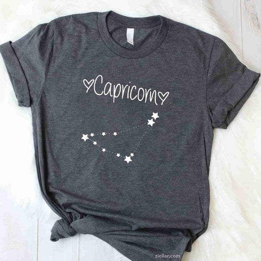 Capricorn Zodiac Sign Horoscope December January Birthday T-Shirt_ Great Astrology Tee For Adults