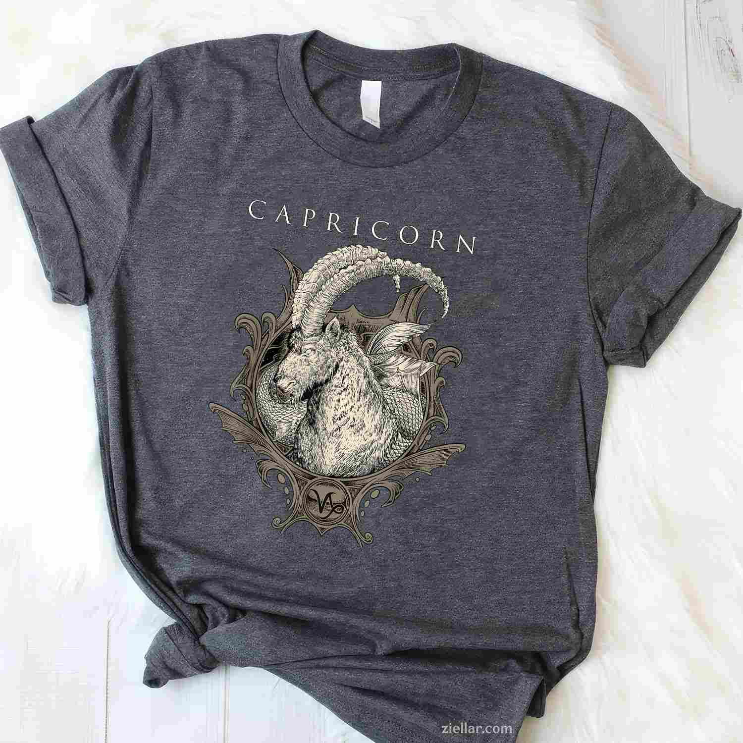 Capricorn Zodiac T-Shirt_ Birthday December January Tee, Perfect For Men, Women And Astrology Lovers