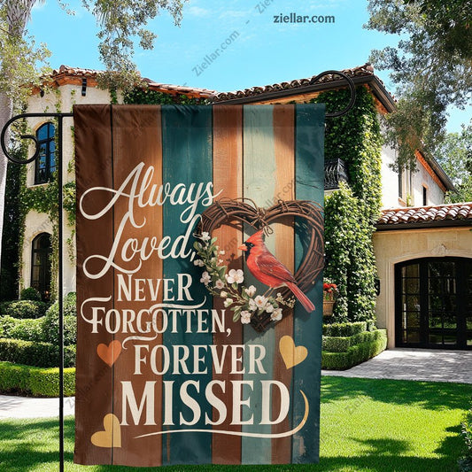 Cardinal Memorial Garden Flag 12x18 Inch, Double Sided Gravesite Outdoor Decor