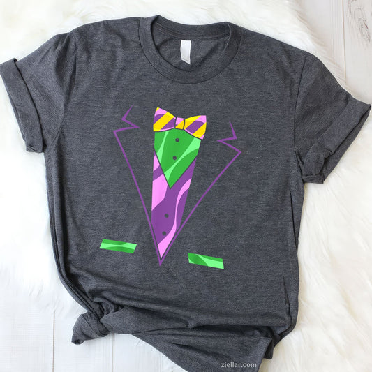 Carnival Masquerade Tuxedo Tee and T-Shirt, Parade Mardi Gras Outfit T-Shirt Gift for Men Adults