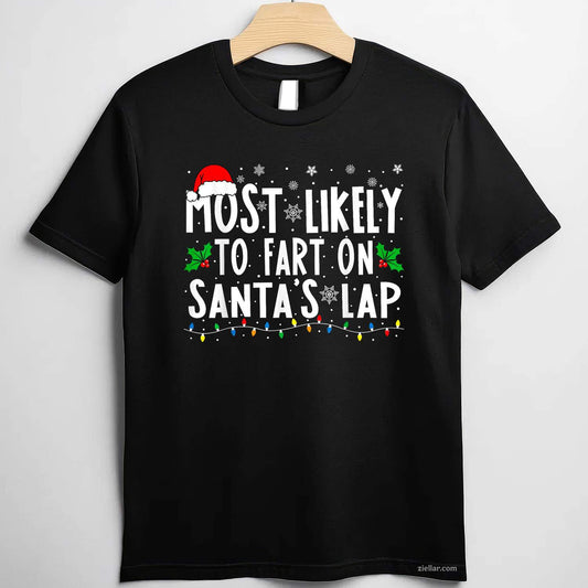 Cat Christmas Light Reindeer Santa Christmas Cat Lover T-Shirt For Men Women T-Shirt_ Cute Animal Holiday Tee