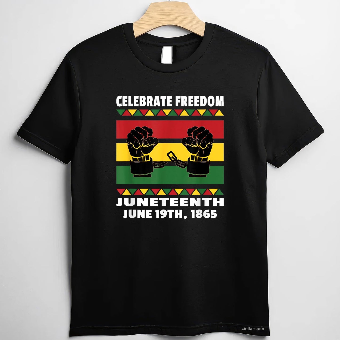 Celebrate Black Freedom Juneteenth June 19th 1865 Tee