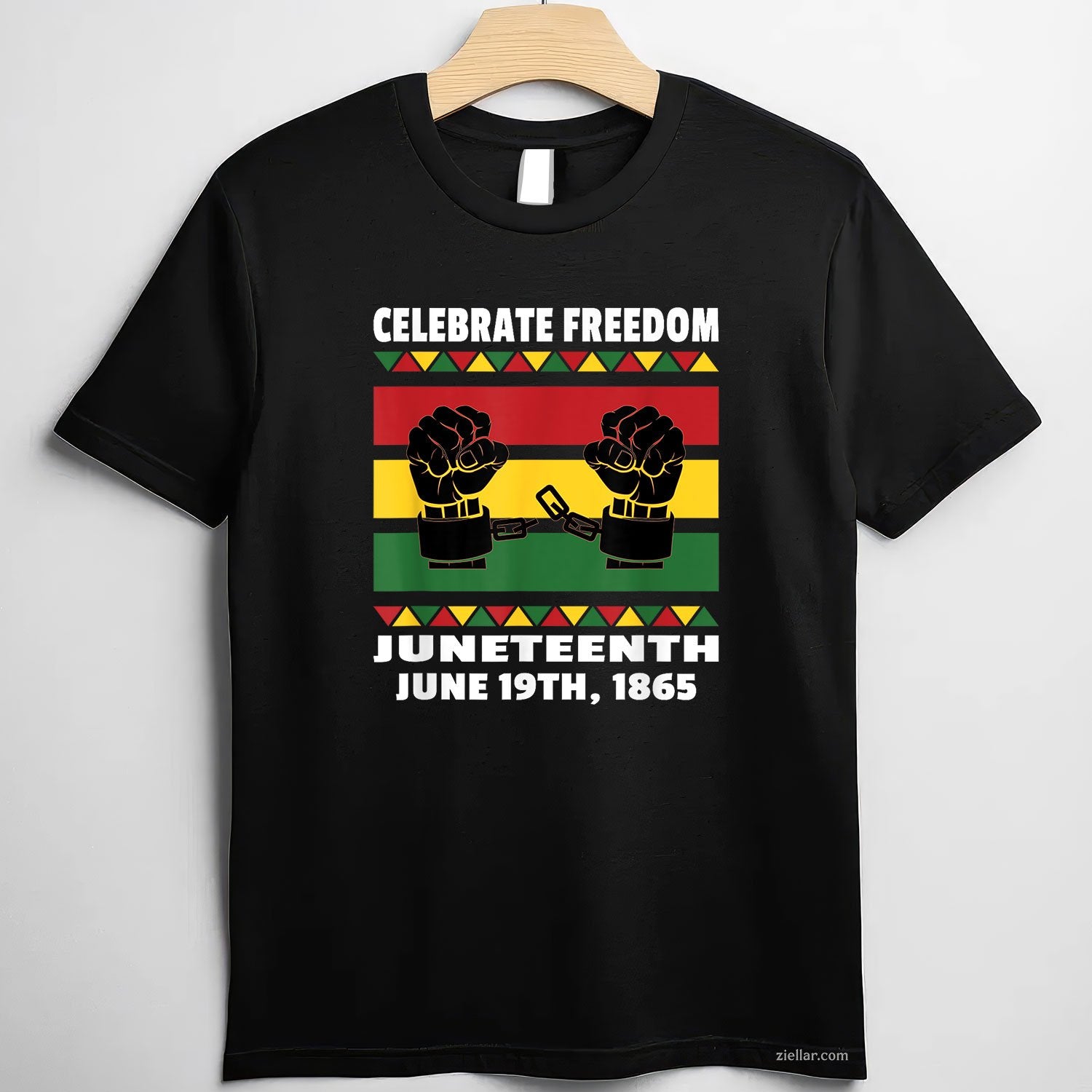 Celebrate Black Freedom Juneteenth June 19th 1865 Tee
