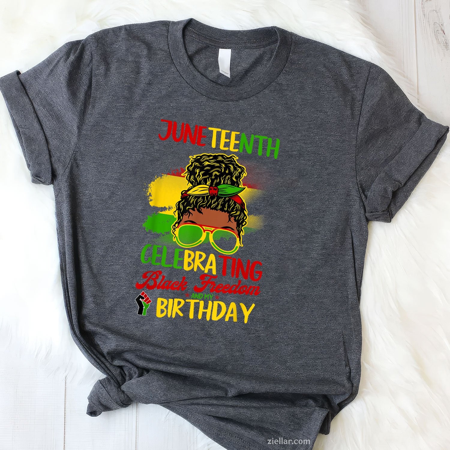 Celebrating Juneteenth And My Birthday June 19th Bday Women TShirt