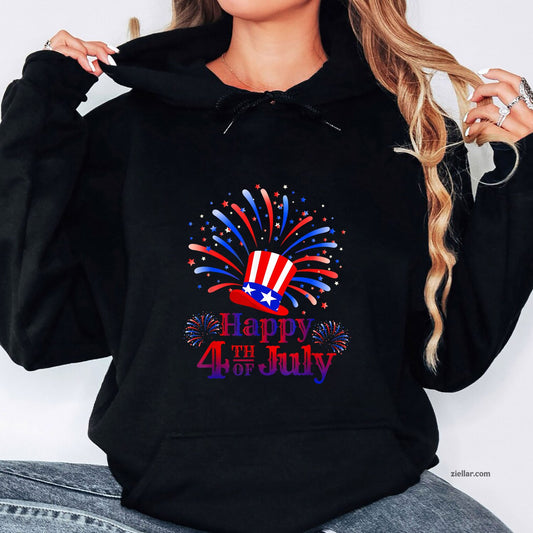 Celebrating Freedom Hoodie Shirt, Patriotic USA Independence Day Gift