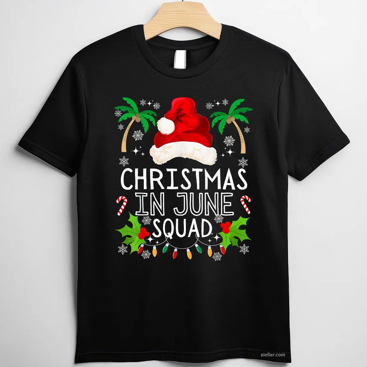 Christmas In June Squad Funny Summer Xmas Men