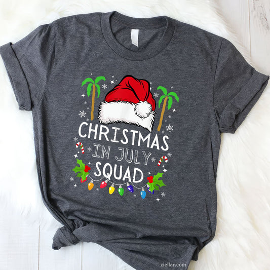Christmas In July Squad Funny Summer Xmas Men