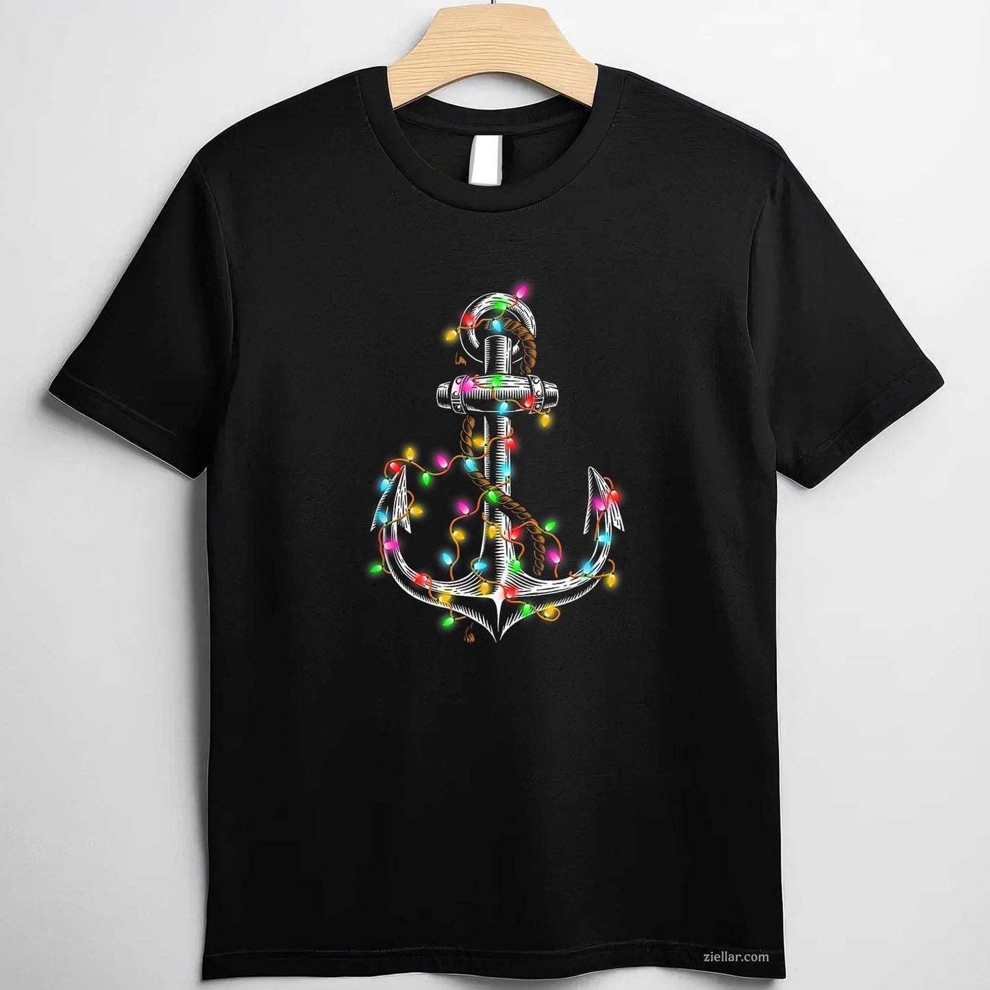 Christmas Lights Boating Sailing Cruise Boat Gifts T-Shirt, A Funny Boating Sailing Christmas Lights Tee