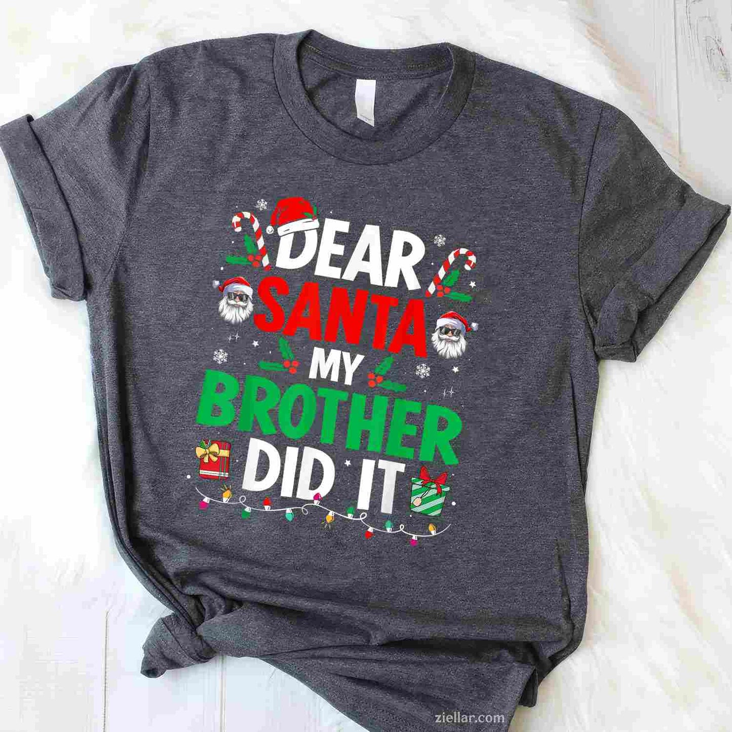Christmas Crew Xmas Lights Family Matching Pajamas T-Shirt, A Festive Christmas Holiday Crew Pajama Tee