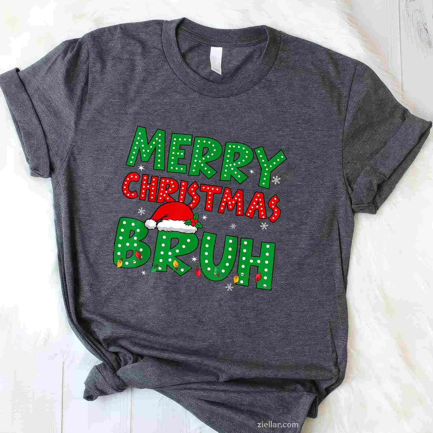 Christmas Palm Tree Light Hawaiian Tropical Xmas T-Shirt_ Fun And Unique Holiday Tee