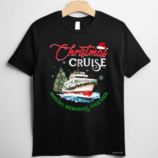 Christmas Cruise Squad Making Memories Together Family Trip T-Shirt, A Family Trip Christmas Cruise Squad Tee