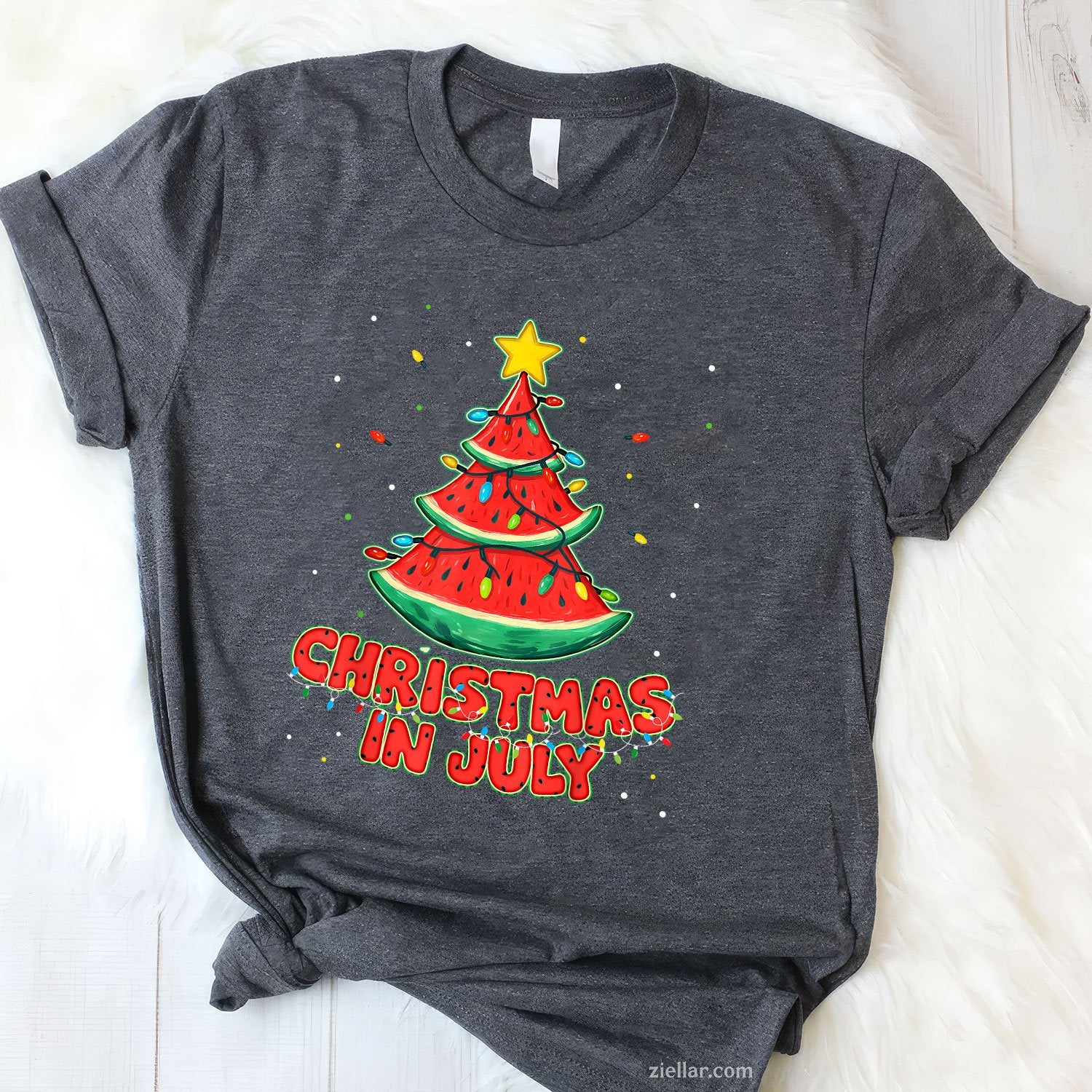 Christmas In July Watermelon Tree Beach Summer