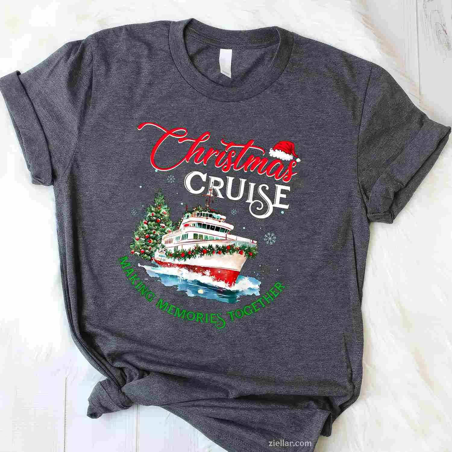 Christmas Cruise Squad Making Memories Together Family Trip T-Shirt, A Family Trip Christmas Cruise Squad Tee