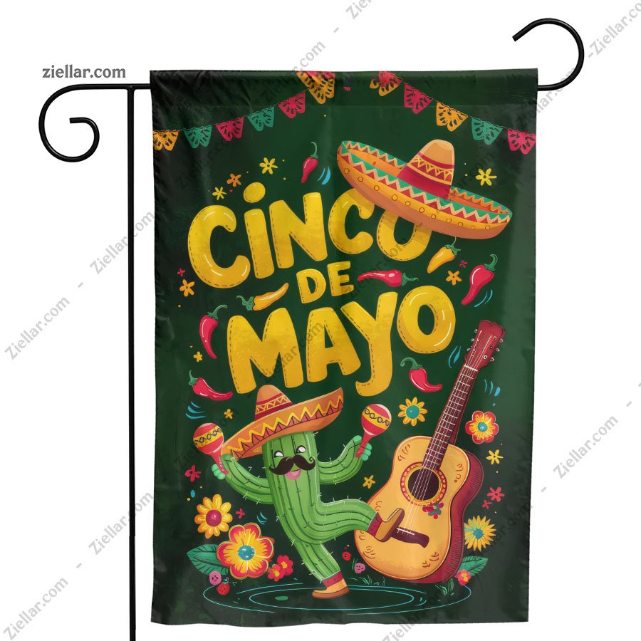 Cinco de Mayo Mexican Fiesta Cactus and Sombrero Design for Party Supplies